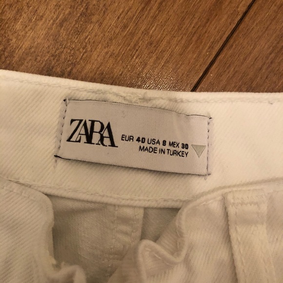 Zara - White Straight Leg Jean - Picture 2 of 6